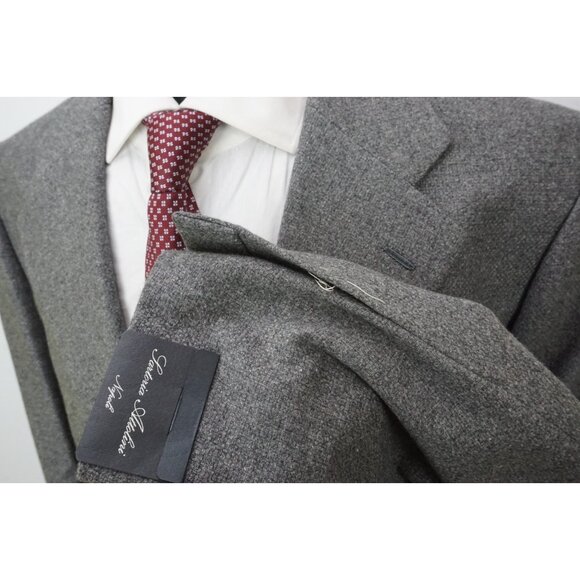 Sartoria Attolini Gray Woven 100% Cashmere Sport Coat Jacket Sz 44 BRAND NEW - Picture 4 of 9